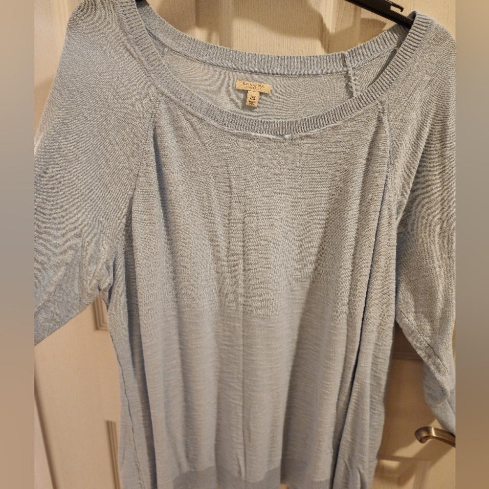 4/$25 Sonoma Women Knit Top Quarter Sleeve